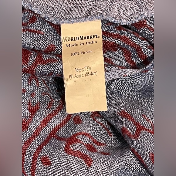 Prayer shawl/cover-up/bedspread Cost plus world market new twin soft rayon wrap - Picture 11 of 15